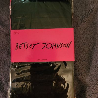 Betsey Johnson Tights in Black size S/M new in original package.